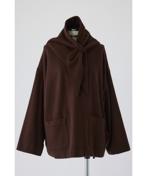 Lambs wool blend scarf tops ラムズ ウール ブレンド スカーフ