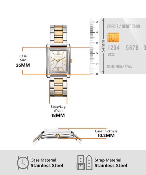 MICHAEL KORS(マイケルコース)の「マイケル・コース 腕時計 レディース アナログ ステンレス MK4967(アナログ腕時計・レディース・マルチ・FREE)」の5枚目の写真