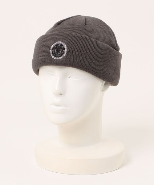 ELEMENT(エレメント)の「ELEMENT メンズ 2 WAY BEANIE ビーニー 【2025年秋冬モデル】/エレメントカフビーニー・ニットキャップ(ニットキャップ/ビーニー・メンズ・オレンジ/グレー/ブラック・FREE)」の2枚目の写真