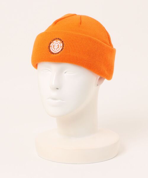 ELEMENT(エレメント)の「ELEMENT メンズ 2 WAY BEANIE ビーニー 【2025年秋冬モデル】/エレメントカフビーニー・ニットキャップ(ニットキャップ/ビーニー・メンズ・オレンジ/グレー/ブラック・FREE)」の3枚目の写真