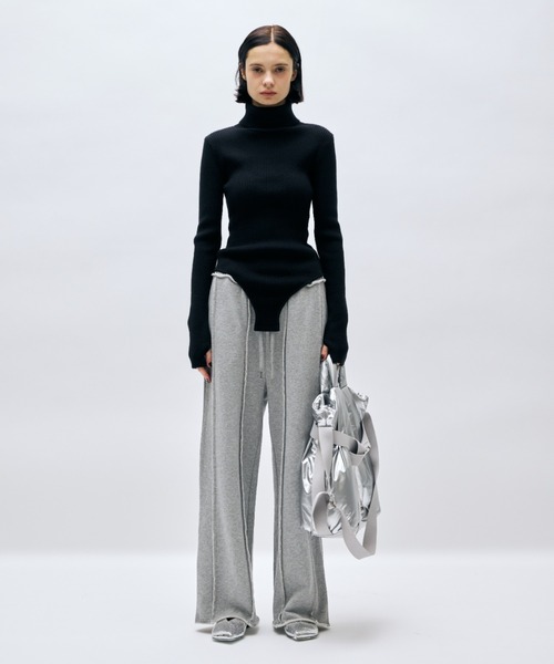 AIC.（エーアイシー）の「アウトシームスウェットパンツ（スウェットパンツ・レディース・グレー/ライトグレー/チャコールグレー・FREE）」の18枚目の写真