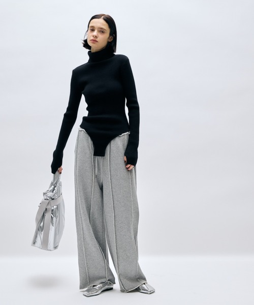 AIC.（エーアイシー）の「アウトシームスウェットパンツ（スウェットパンツ・レディース・グレー/ライトグレー/チャコールグレー・FREE）」の17枚目の写真