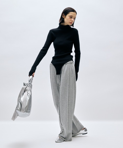 AIC.（エーアイシー）の「アウトシームスウェットパンツ（スウェットパンツ・レディース・グレー/ライトグレー/チャコールグレー・FREE）」の14枚目の写真