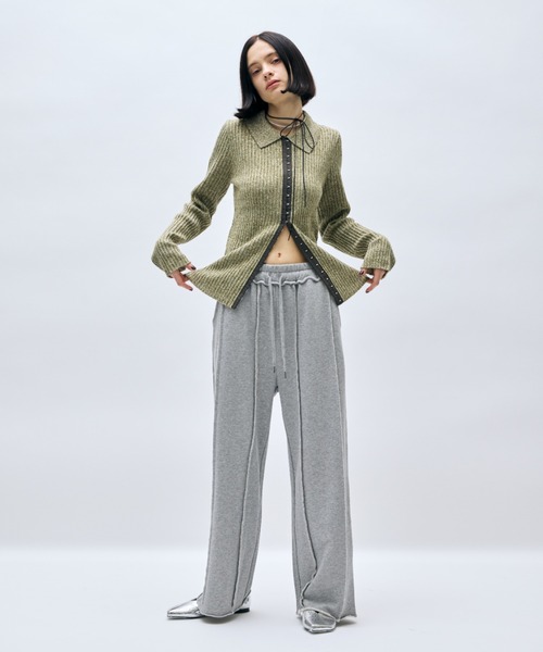 AIC.（エーアイシー）の「アウトシームスウェットパンツ（スウェットパンツ・レディース・グレー/ライトグレー/チャコールグレー・FREE）」の22枚目の写真