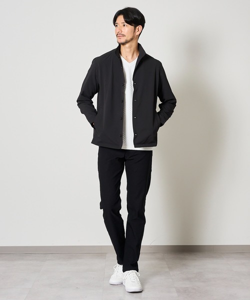 テットオム（TETE HOMME）/ドライタッチ シュリンクストライプシャツブルゾン セール】ドライタッチ シュリンクストライプシャツブルゾン（ブルゾン