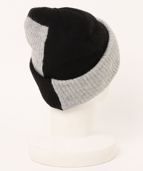 cepo（セポ）の「配色パターン ニット帽（ニットキャップ/ビーニー・レディース・ベージュ/ブラック・FREE）」の18枚目の写真