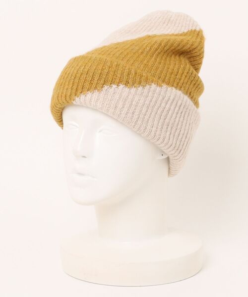 cepo（セポ）の「配色パターン ニット帽（ニットキャップ/ビーニー・レディース・ベージュ/ブラック・FREE）」の19枚目の写真
