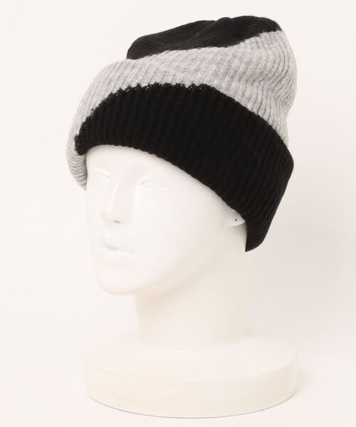 cepo（セポ）の「配色パターン ニット帽（ニットキャップ/ビーニー・レディース・ベージュ/ブラック・FREE）」の20枚目の写真