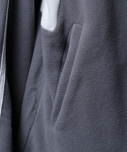 FUNALIVE(ファンアライブ)の「切替配色 ロゴ ワイド フリース ジャケット(ブルゾン・メンズ・ブラック/チャコールグレー/キャメル/アイボリー・M/LL/L)」の18枚目の写真