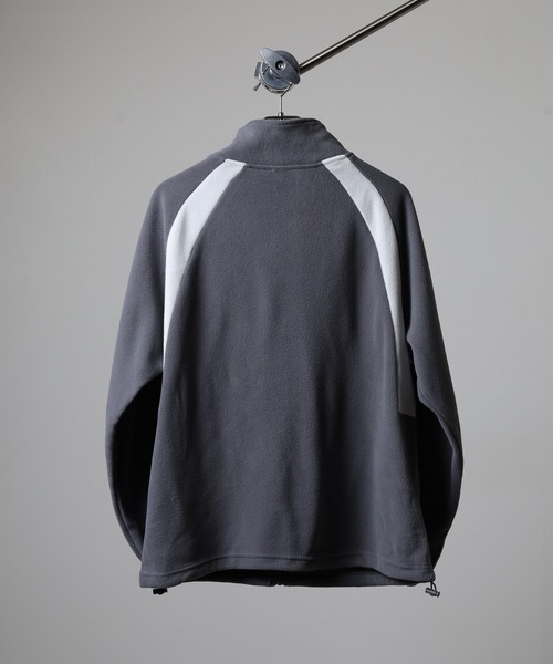 FUNALIVE(ファンアライブ)の「切替配色 ロゴ ワイド フリース ジャケット(ブルゾン・メンズ・ブラック/チャコールグレー/キャメル/アイボリー・M/LL/L)」の16枚目の写真