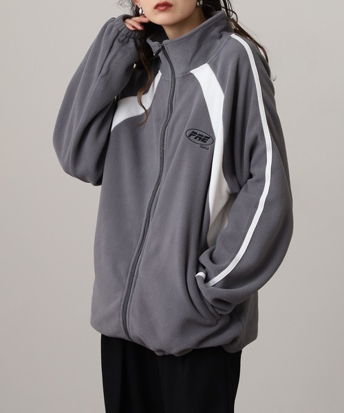 FUNALIVE(ファンアライブ)の「切替配色 ロゴ ワイド フリース ジャケット(ブルゾン・メンズ・ブラック/チャコールグレー/キャメル/アイボリー・M/LL/L)」の12枚目の写真