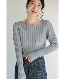 骨格似合わせ 上半身スッキリニット