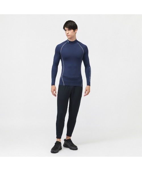 UNDER ARMOUR（アンダーアーマー）の「アンダーアーマー  UAコールドギアアーマー コンプレッション ノベルティ ロングスリーブ モックネック シャツ（シャツ/ブラウス・メンズ・ネイビー/ブラック・S/M/L/LL/3L）」の4枚目の写真