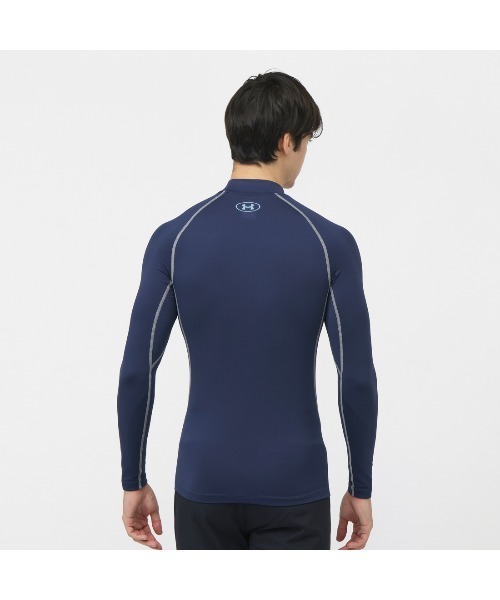 UNDER ARMOUR（アンダーアーマー）の「アンダーアーマー  UAコールドギアアーマー コンプレッション ノベルティ ロングスリーブ モックネック シャツ（シャツ/ブラウス・メンズ・ネイビー/ブラック・S/M/L/LL/3L）」の3枚目の写真