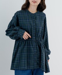 refinedworks | 【refinedworks】季節感たっぷりの 起毛素材 × チェック柄ブラウス(シャツ/ブラウス)