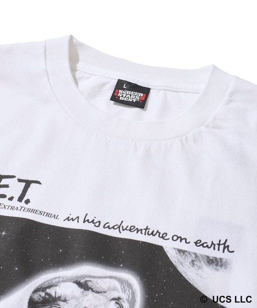 UCS（ユーシーエス）の「【E.T】 クルーネックーＴシャツ（Tシャツ/カットソー・メンズ・ブラック/ホワイト・MEDIUM/LARGE/X-LARGE）」の5枚目の写真