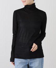 La TOTALITE | 【洗える】フロックチュールスタンドプルオーバー(Tシャツ/カットソー)