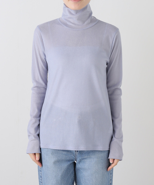 La TOTALITE(ラトータリテ)の「【洗える】フロックチュールスタンドプルオーバー(Tシャツ/カットソー・レディース・ブラック/ブラウン/サックスブルー・FREE)」の16枚目の写真