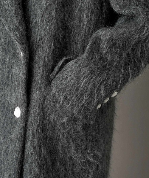 DRESSTERIOR（ドレステリア）の「モヘヤ混シャギーチェスターコート（チェスターコート・レディース・チャコールグレー・36/38）」の11枚目の写真