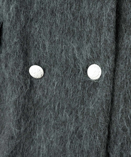 DRESSTERIOR（ドレステリア）の「モヘヤ混シャギーチェスターコート（チェスターコート・レディース・チャコールグレー・36/38）」の12枚目の写真