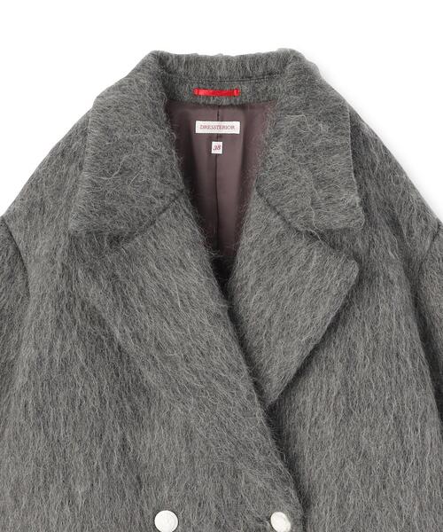 DRESSTERIOR（ドレステリア）の「モヘヤ混シャギーチェスターコート（チェスターコート・レディース・チャコールグレー・36/38）」の14枚目の写真