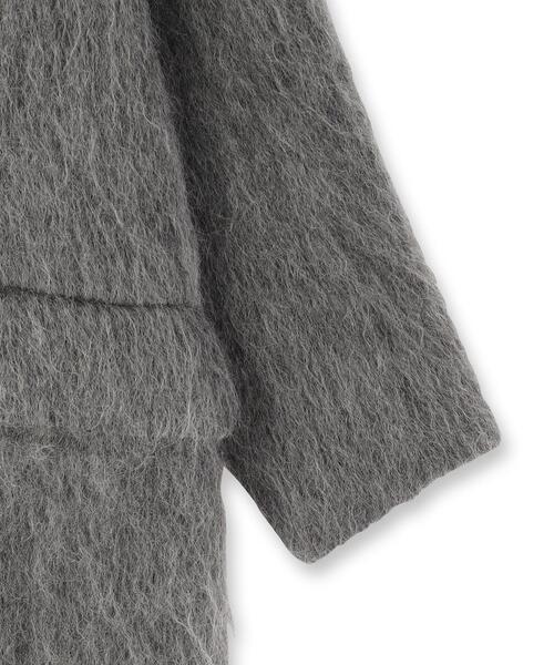 DRESSTERIOR（ドレステリア）の「モヘヤ混シャギーチェスターコート（チェスターコート・レディース・チャコールグレー・36/38）」の15枚目の写真