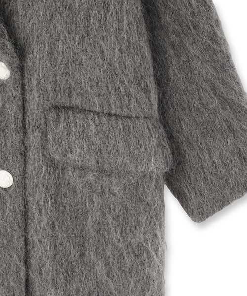 DRESSTERIOR（ドレステリア）の「モヘヤ混シャギーチェスターコート（チェスターコート・レディース・チャコールグレー・36/38）」の17枚目の写真