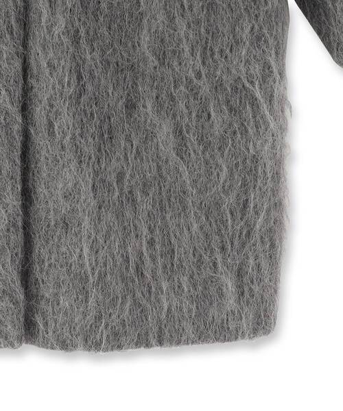DRESSTERIOR（ドレステリア）の「モヘヤ混シャギーチェスターコート（チェスターコート・レディース・チャコールグレー・36/38）」の18枚目の写真