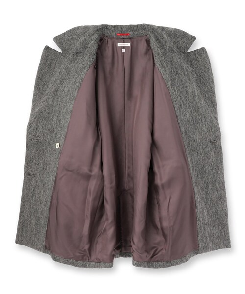 DRESSTERIOR（ドレステリア）の「モヘヤ混シャギーチェスターコート（チェスターコート・レディース・チャコールグレー・36/38）」の20枚目の写真