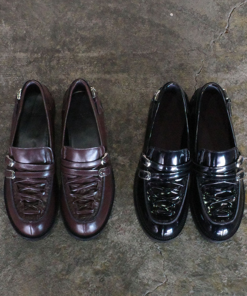 ALM.(アルム)の「【ALM./アルム】 AVENTURA LEATHER LOAFERS AL114(ローファー・レディース・ブラック/ブラウン・37/38)」の2枚目の写真