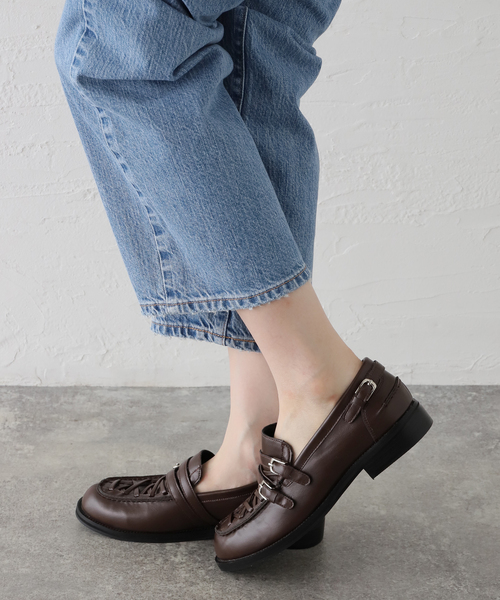 ALM.(アルム)の「【ALM./アルム】 AVENTURA LEATHER LOAFERS AL114(ローファー・レディース・ブラック/ブラウン・37/38)」の20枚目の写真