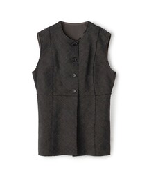 BACCA | ヘリンボーンツイード カットオフコンビベスト(ベスト)