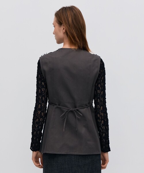 25AW BACCA バッカ ヘリンボーンツイード カットオフコンビベスト ヘリンボーンツイード カットオフコンビベスト（ベスト）｜BACCA