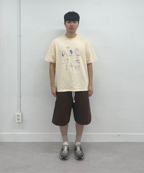Millo Archive（ミロ アーカイブ）の「ニュービジョンドゥードルグラフィックTシャツ[バター]（Tシャツ/カットソー・メンズ・その他・MEDIUM/X-LARGE/LARGE）」の7枚目の写真