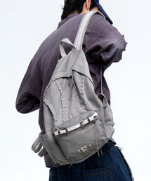 RSSC（アールエスエスシー）の「RAW CUT DENIM BACKPACK - GRAY（バックパック/リュック）」