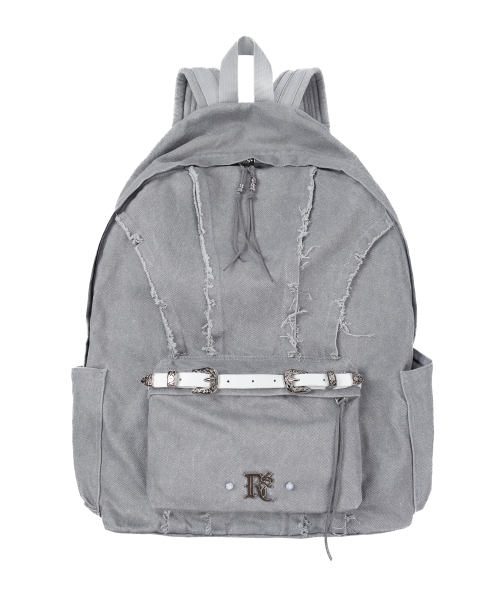 RSSC(アールエスエスシー)の「RAW CUT DENIM BACKPACK - GRAY(バックパック/リュック・レディース・その他・FREE)」の4枚目の写真