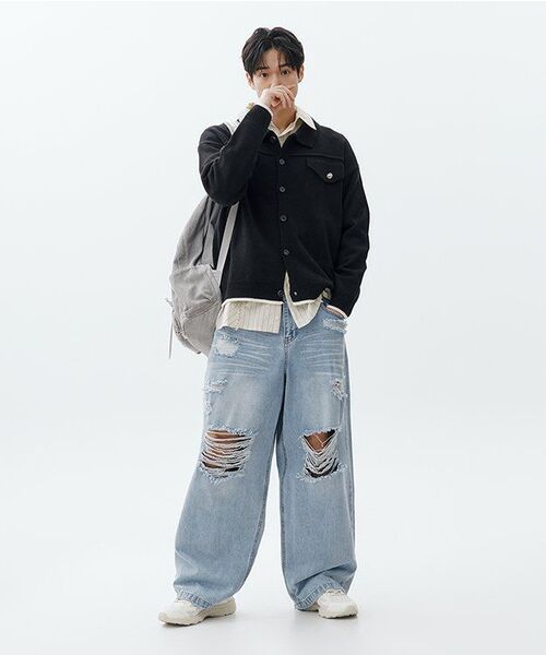 RSSC(アールエスエスシー)の「RAW CUT DENIM BACKPACK - GRAY(バックパック/リュック・レディース・その他・FREE)」の13枚目の写真