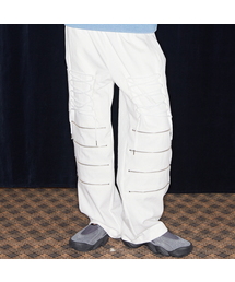 NM ZIPPER PANTS(WHITE)