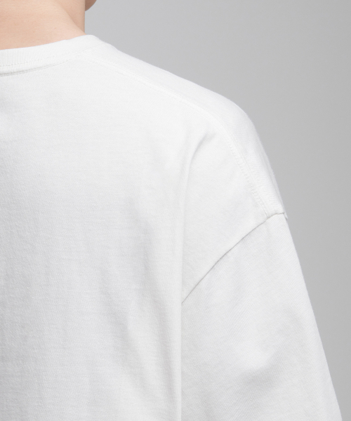MUSINSA STANDARD（ムシンサスタンダード）の「オーバーサイズクルーネックTシャツ[クリーム]（Tシャツ/カットソー・メンズ・その他・SMALL/MEDIUM/LARGE/X-LARGE/XX-LARGE/XXX-LARGE）」の5枚目の写真