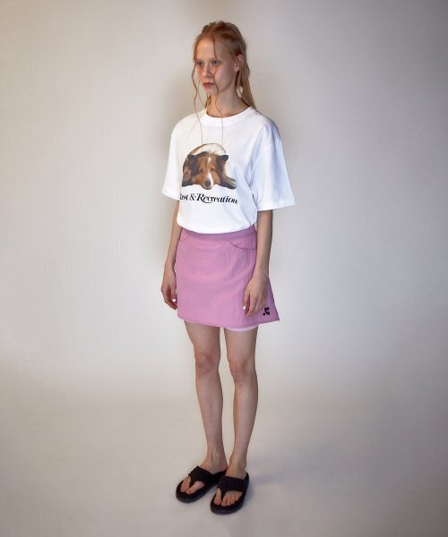 Rest&Recreation(レストアンドレクリエーション)の「RR NYLON SKIRT PANTS PINK(スカート・レディース・その他・SMALL)」の3枚目の写真