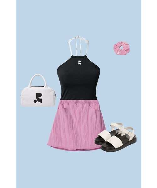 Rest&Recreation(レストアンドレクリエーション)の「RR NYLON SKIRT PANTS PINK(スカート・レディース・その他・SMALL)」の5枚目の写真