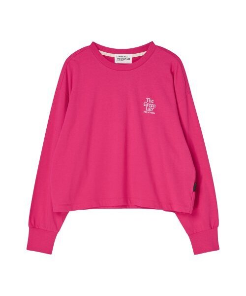 THE GREEN LAB（ザグリーンラボ）の「エッセンシャルクロップ長袖Tシャツ[ピンク]（Tシャツ/カットソー・レディース・その他・FREE）」の6枚目の写真