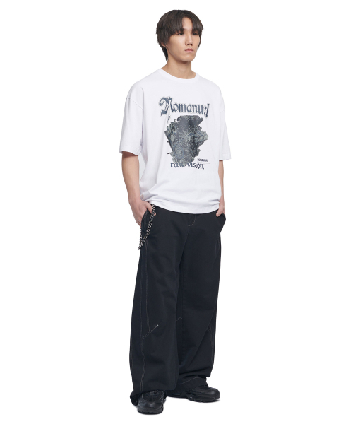 NOMANUAL(NOMANUAL)の「NM ENGINE T-SHIRT - WHITE(Tシャツ/カットソー・レディース・その他・MEDIUM/LARGE/X-LARGE/SMALL)」の3枚目の写真