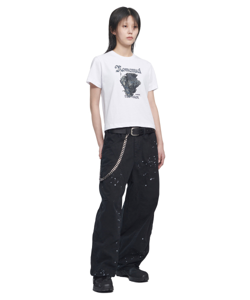 NOMANUAL(NOMANUAL)の「NM ENGINE T-SHIRT - WHITE(Tシャツ/カットソー・レディース・その他・MEDIUM/LARGE/X-LARGE/SMALL)」の5枚目の写真