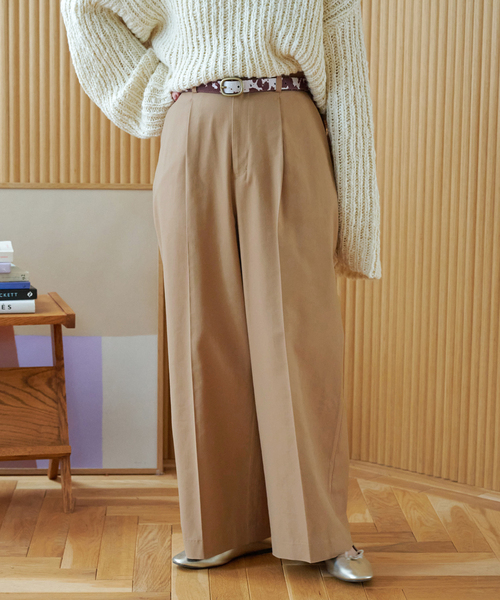 ZOZO限定】手洗い可 / NEWワイドスラックス（スラックス）｜B.C STOCK