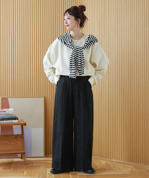 ZOZO限定】手洗い可 / NEWワイドスラックス（スラックス）｜B.C STOCK