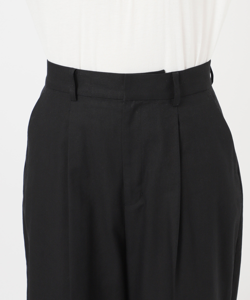 B.C STOCK（ベーセーストック）の「【ZOZO限定】手洗い可 / NEWワイドスラックス（スラックス・レディース・ブラウン/ブラック/サックスブルー・FREE）」の19枚目の写真