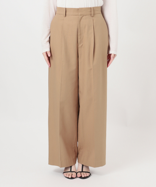 B.C STOCK（ベーセーストック）の「【ZOZO限定】手洗い可 / NEWワイドスラックス（スラックス・レディース・ブラウン/ブラック/サックスブルー・FREE）」の14枚目の写真