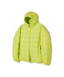 URBANDTYPE（アーバンディタイプ）の「コンフィフードパーカーライトダウンジャケット_ライム（ダウンジャケット/コート）」