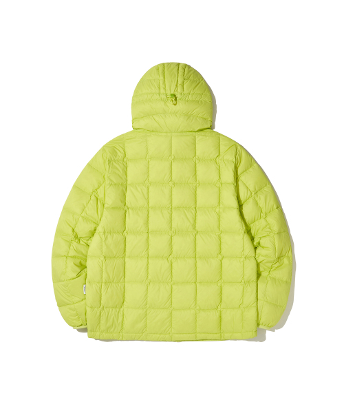 URBANDTYPE（アーバンディタイプ）の「コンフィフードパーカーライトダウンジャケット_ライム（ダウンジャケット/コート・レディース・その他・SMALL/MEDIUM/LARGE/X-LARGE）」の2枚目の写真